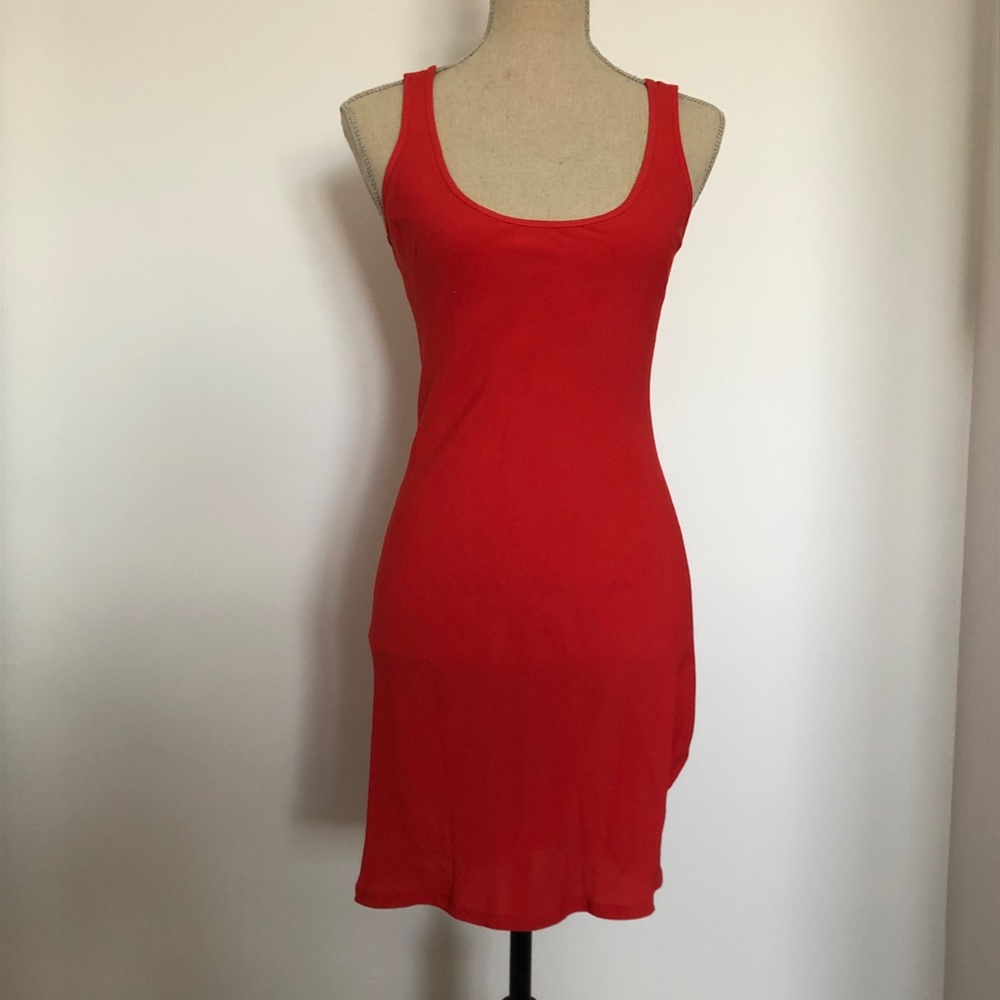 Pavonine tie back dress (Aritzia)